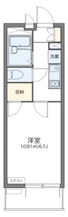 レオパレスカリス【1階】の間取り