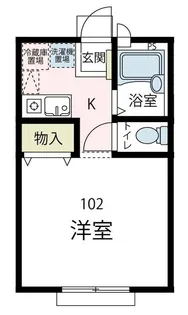 ヴィラフィオーレ I【102号室号室】の間取り