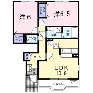 エレーノ戸塚【1階】の間取り