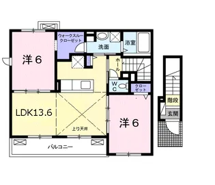ラフレシールⅢ【2階】の間取り