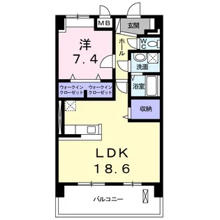 プレド・ルピナス【4階】の間取り