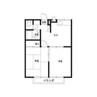 エステートピア遊【2階】の間取り