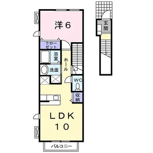 ピュアサンフラワーD【2階】の間取り