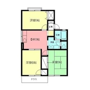 コーポ桜井B【1階】の間取り