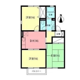 メゾン・ド・ソレイユB【2階】の間取り