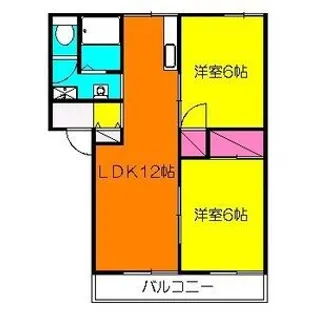 サニーコーポ【2階】の間取り