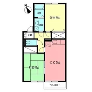 エクセル大倉山Ⅱ【2階】の間取り
