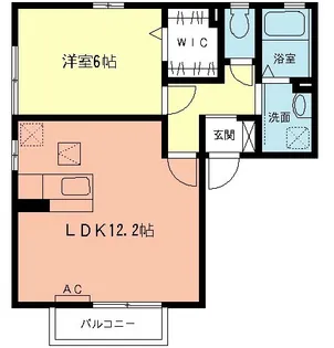 ピアコート M【1階】の間取り