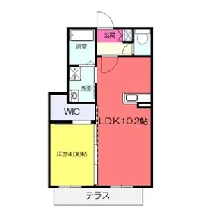 アイネス【1階】の間取り