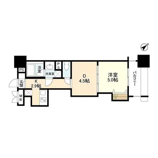 パークフラッツ横濱公園【0313号室】の間取り