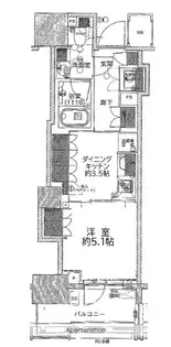パークホームズ横濱関内【3階】の間取り