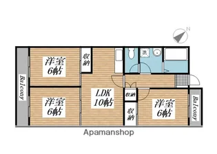 ユートピアNT【3階】の間取り