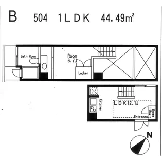 A・CUBE【5階】の間取り