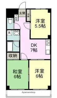 コーポ清水【3階】の間取り