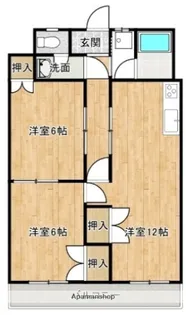 サザンヒルズ【5階】の間取り