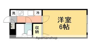 ブランニュー鶴巻【1階】の間取り