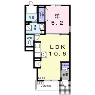 セレノブリーゼD【1階】の間取り