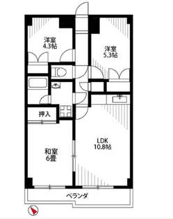 エスポワール【4階】の間取り