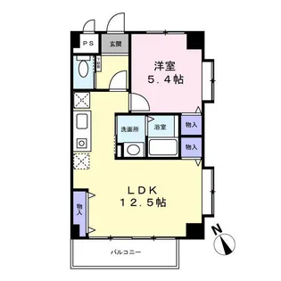 ベルデュール宮前平【2階】の間取り