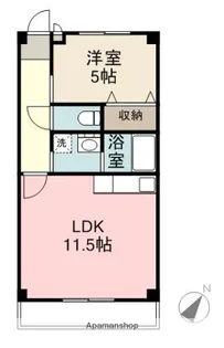フロー・ア・フォウンテン【303号室】の間取り
