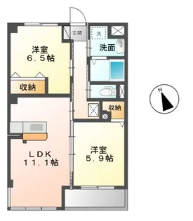 パームヒルズ【3階】の間取り