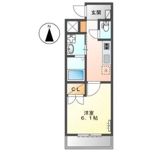 BAGUS TIME K.I【1階】の間取り