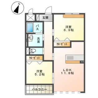 マリアージュ【00202号室】の間取り