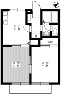 ディアコート大蔵【1階】の間取り