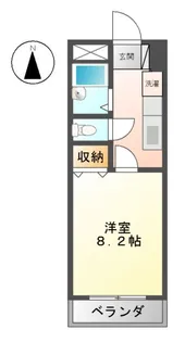 ロズウェルシブヤ【2階】の間取り