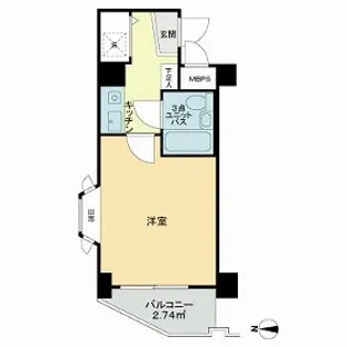 ライオンズマンション日吉第11【0401号室】の間取り