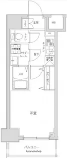 ジェノヴィア川崎駅グリーンヴェール【12階】の間取り