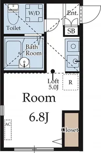 グレイス大口【1階】の間取り