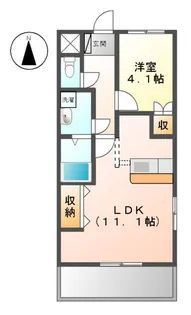 クリフ・リーベル壱番館【1階】の間取り