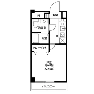 アンプルールフェールmille【3階】の間取り