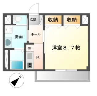 レガシープレイス片瀬【1階】の間取り