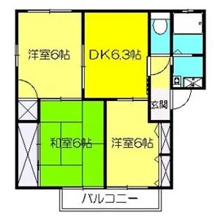 リバーサイドピアⅡ【2階】の間取り