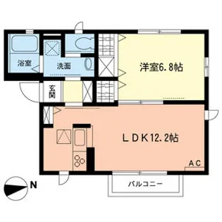 レジデンス・カイド【1階】の間取り