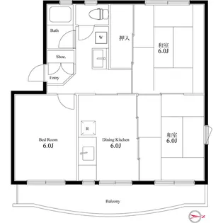 WILL 鴨宮A【0105号室】の間取り
