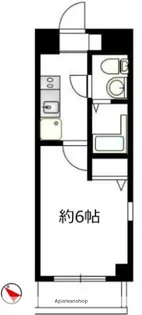 リアン駅前マンション【2階】の間取り