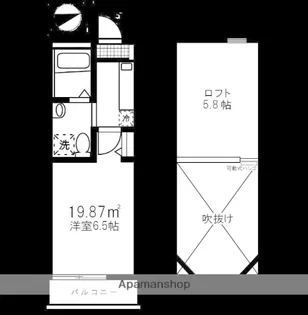 リブ白楽A【3階】の間取り