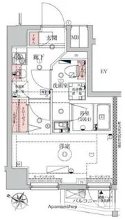 VERXEED横濱WEST【5階】の間取り