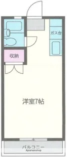 コーポリヨン【1階】の間取り