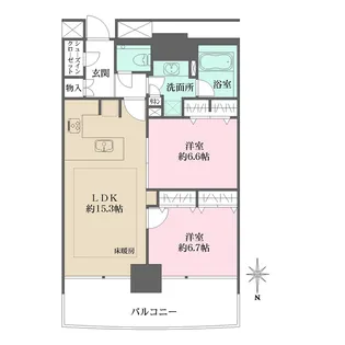 M.M.TOWERS FORESIS−L【3階】の間取り