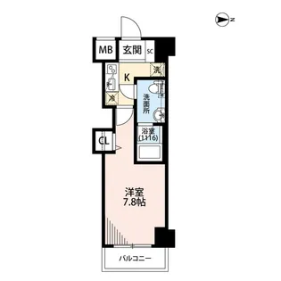 1Kの間取り画像