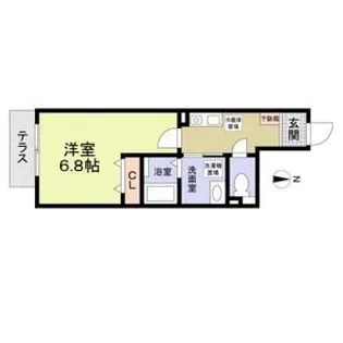 パルトネール大倉山【1階】の間取り