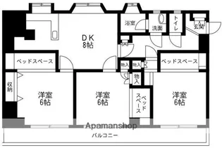 英桜コーポ【3階】の間取り