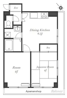 産友ビル山田町【2階】の間取り