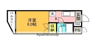 サンハイツ妻田【3階】の間取り