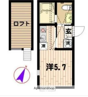 ドミール横浜【1階】の間取り