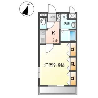 ビレッジ高坪Ⅱ【2階】の間取り